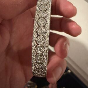 ISP Turkish Artisanal Sterling Silver Honeycomb Lattice Bangle